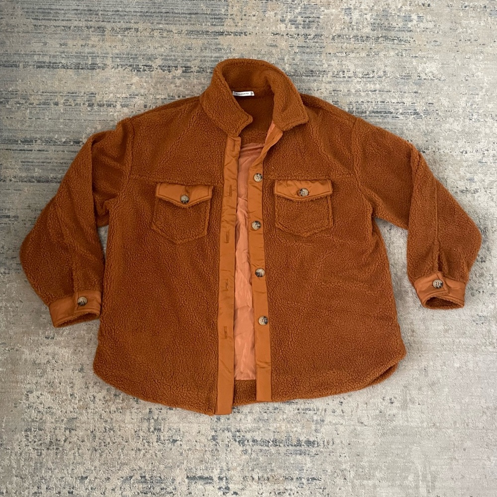 Staccato Men's Tan Sherpa Shirt Jacket